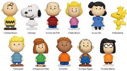 Peanuts 3D PVC Bag Clips Snoopy Series 1 Display (24)