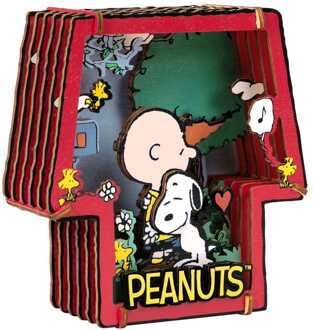 Peanuts Puremind Model Kit Wooden Theater Healing Hug