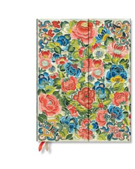 Pear Garden (Peking Opera Embroidery) Ultra 12-Month Horizontal Hardback Dayplanner 2025 - Paperblanks