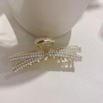Pearl Hair Claws Vrouw Klauw Clip Haarspelden Haar Accessoires Meisjes Haar Krab Hoofddeksels Hairgrip Haarspeldjes 3
