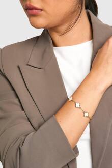 Pearl Multi Clover Armband, Pearl - ONE SIZE