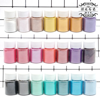 Pearl Powder DIY Crystal Epoxy Material Mica Mermaid Ji Crystal Clay Filler Pearl Pearl Powder pigment powder paint