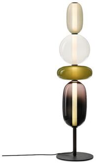 Pebbles Large Vloerlamp - Configuratie 2 - Zwart, wit - groen