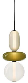 Pebbles Small Hanglamp - Configuratie 8 - Wit - groen
