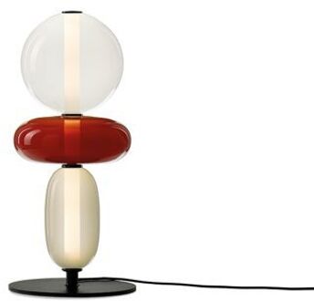 Pebbles Small Vloerlamp - Configuratie 2 - Wit - rood