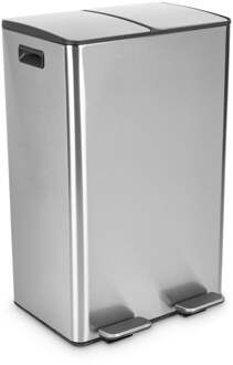 Pedaalemmer 2 vakken - 60 liter