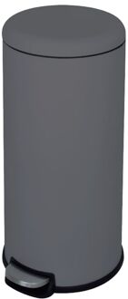 Pedaalemmer Casual - Staal - Grijs - Diameter35.5xh63.5cm - 28l