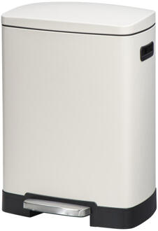 Pedaalemmer Paco - - 25L+15L - Metaal - Beige - 39x47.5x64.5 Cm