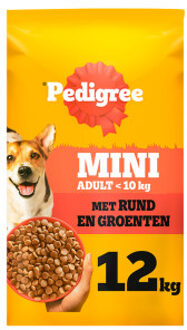 Pedigree Adult Mini met rund en groenten hondenvoer 2 x 12 kg