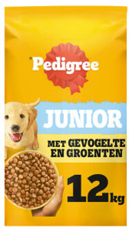 Pedigree Junior met gevogelte en groenten hondenvoer 2 x 12 kg