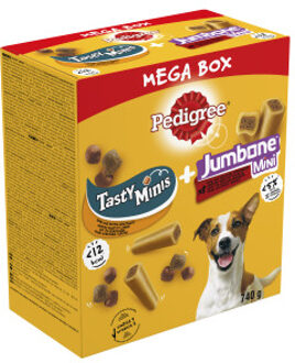 Pedigree Megabox Tasty Minis & Jumbone hondensnacks 2 verpakkingen