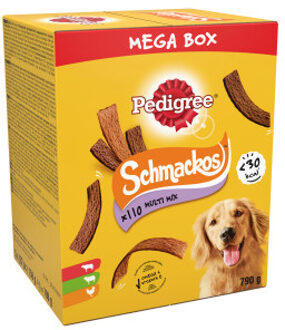 Pedigree Schmackos Multimix vleesstrips hondensnacks 2 x 110 stuks