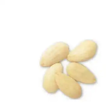 Peeled almonds
