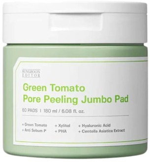 Peeling Sungboon Editor Green Tomato Pore Peeling Jumbo Pad 60 st