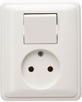 peha Inbouwstopcontact Standaard Ongeaard 1-polig Wit Ip20