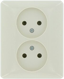 peha Inbouwstopcontact Standaard Ongeaard 2-polig Crème Ip20