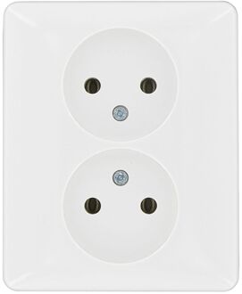 peha Inbouwstopcontact Standaard Ongeaard 2-polig Wit Ip20