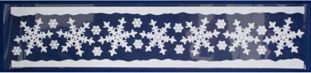 peha Kerst raamstickers - sneeuwvlokken - wit - 12,5 x 58,5 cm - raamversiering