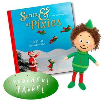 Pelckmans uitgevers Santa & De Pixies, Pakket Pixiepop + De Pixies Komen Eraan - Santa & De Pixies - Thaïs Vanderheyden