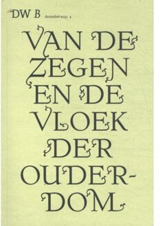 Pelckmans uitgevers Van De Zegen En De Vloek Der Ouderdom
