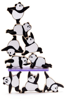 Peleg Design Zen Panda balans spel Zwart-Wit