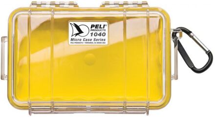 PELI Micro Case 1040 clear/yellow liner Multicolor - H 9,8 x B 16,5 x D 4,4 cm