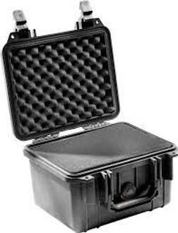 PELI Peli™ (Protector) Case 1300 Black 25,1x17,8x15,5cm (plukschuim interieur) Zwart