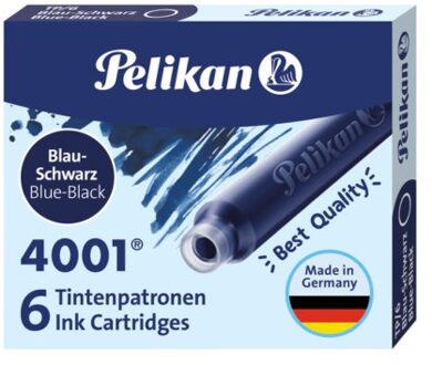 Pelikan Inktpatroon Pelikan 4001 blauw/zwart