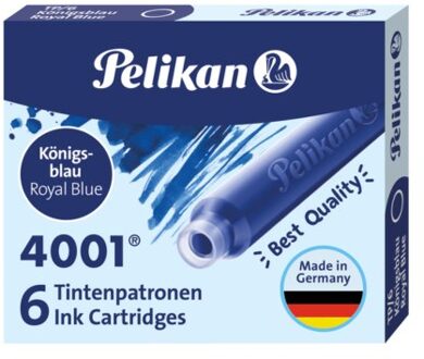 Pelikan Inktpatroon Pelikan 4001 koningsblauw