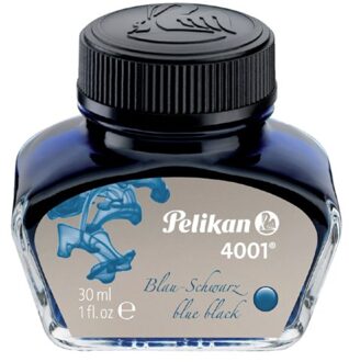 Pelikan Vulpeninkt Pelikan 4001 30ml blauw/zwart