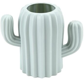 Pen Houder Multifunctionele Leuke Cactus-Vormige Magnetische Penhouder Student Briefpapier Bureau Multifunctionele Opbergdoos Licht Groen