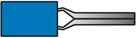 Pen Kabelschoen 621 Blauw Ø 1.9mm 10 Stuks