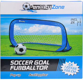 Penalty zone Voetbalgoal Pop-up Blauw 122 X 66 X 66 Cm