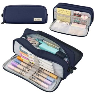 Pencil Case Large Capacity Pencil Pouch Box Stationery Zipper Pocket