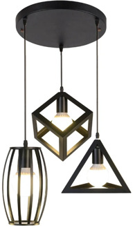 Pendant LED Vintage Light Kitchen Suspension Vintage E27 Retro Pendant Lamp Restaurant Black Hanging Light Lustre Home Lighting