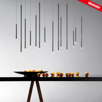 Pendant light thin D2.5cm Panting Thick Aluminium lamp Cone Astigmatic COB LED Moden simplicity Bar Dining room Dimmable CUSTOM