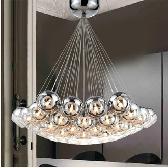 pendant lighting glass shades Led G4 Lobby Hotels Restaurant Italian Style modern hanging lamps ball Luxury Pendant light