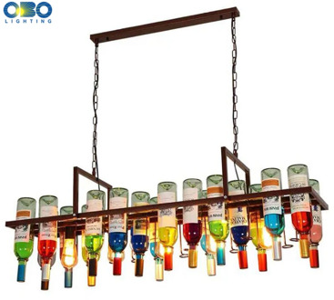 Pendant Lights American Retro Industrial Bar Creative Cafe Restaurant Lighting Glass Wine Bottle E27 LED Vintage Pendant Lamp