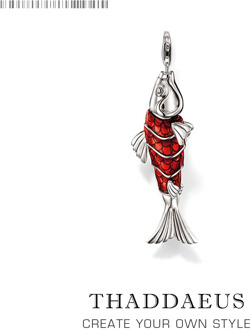 Pendant Red Fish Koi,2019 Brand Fashion Jewelry Europe 925 Sterling Silver Bijoux Trendy Accessories Gift For Woman Men