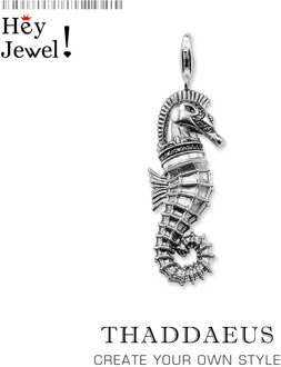 Pendant Seahorse Blackened,2019 Brand New Fashion Jewelry Europe Bijoux Accessories 925 Sterling Silver Gift For Woman Men