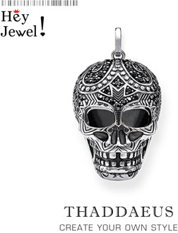 Pendant Skull Maori, 2019 Fashion Ethnic Punk Jewelry Europe 925 Sterling Silver Bijoux Gift For Woman & Men