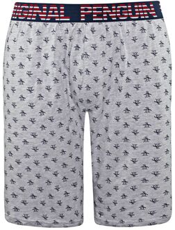 Penguin Lounge Heren Grijs Jersey Korte Broek - maat