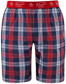 Penguin Lounge Heren Navy/Rode Korte Broek Rood