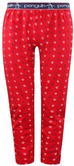 Penguin Lounge Jersey Heren Rode Pyjama Broek Rood - S