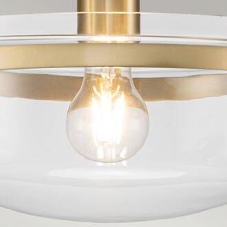 Penn Station plafondlamp, geborsteld messing geborsteld messing, helder