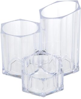 Pennen/potloden organizer/opberger/houder - Badsetjes Transparant