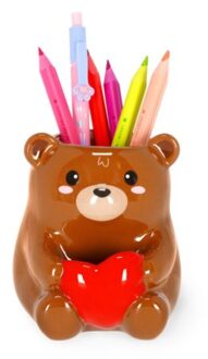 pennenhouder keramiek - teddy bear - desk friends