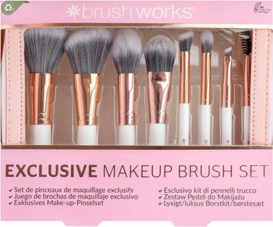 Penseel brushworks Exclusive Makeup Brush Set 8 st