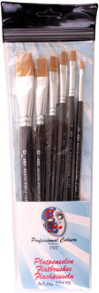 Penselen set per 6 plat profigrime