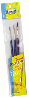 Penselen - set van 3x stuks - schilderen - kwasten - hobby
